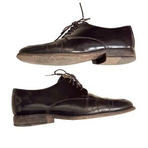 To Boot New York Adam Derrick Apron Toe Black Derby 2852 Mens Size 9 ITALY